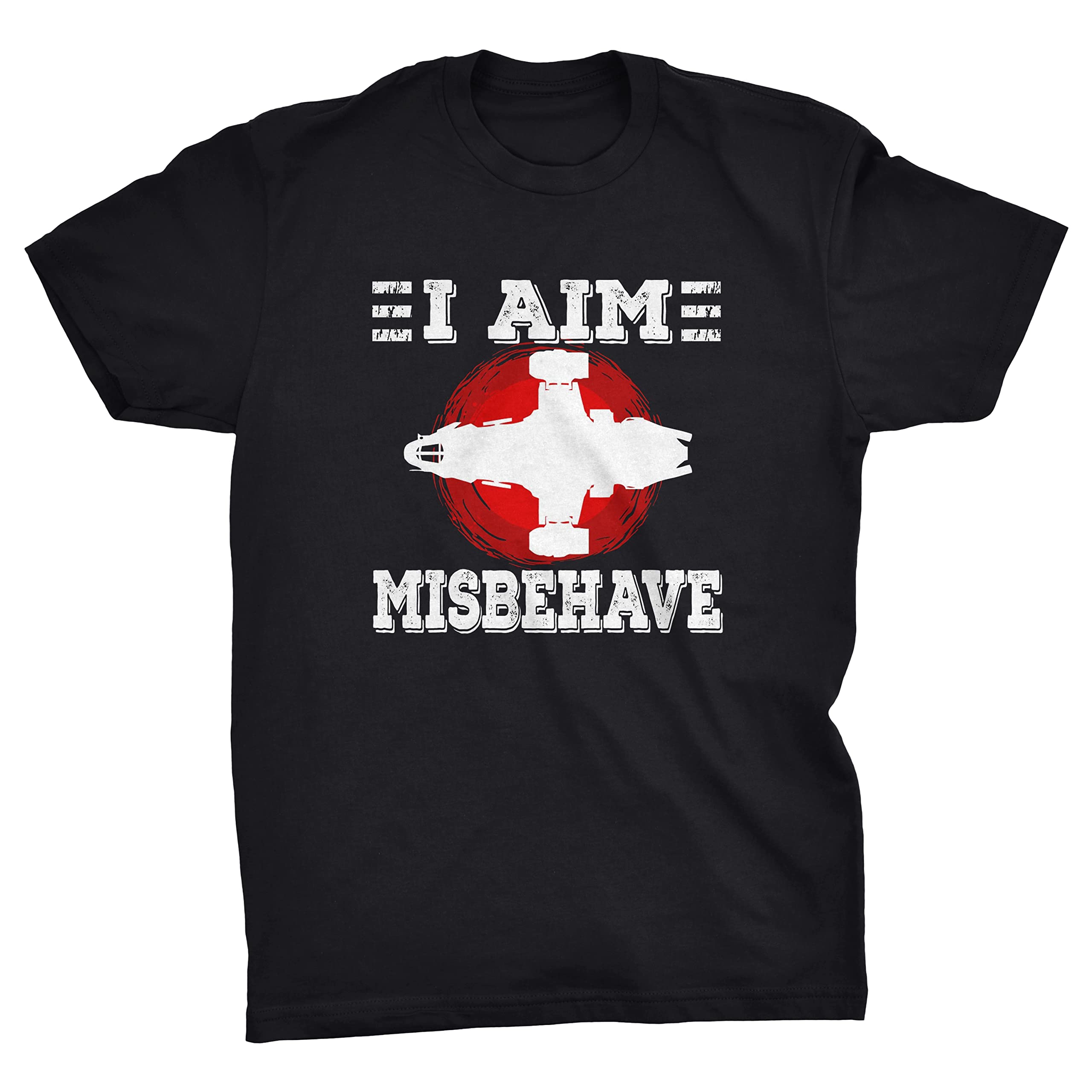 Viper I Aim to Misbehave Firefly Inspired T-Shirt (Black, 4XL)