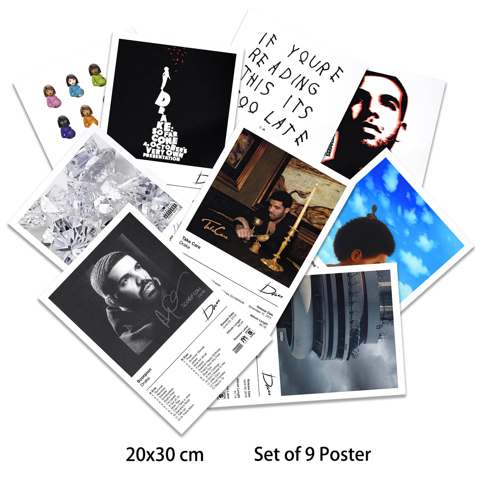 【額縁付き】 Drake / SO FAR GONE A2ポスター Amazon.com: stortnate Drake Poster So Far Gone Album Cover Canvas