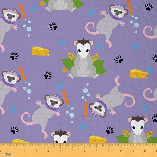 Miniatura 9 de Tela de zarigüeya por yarda, regalos de zarigüeyas, tela de tapicería para sillas, sofá, amantes de las zarigüeyas, regalo de cumpleaños, decoración