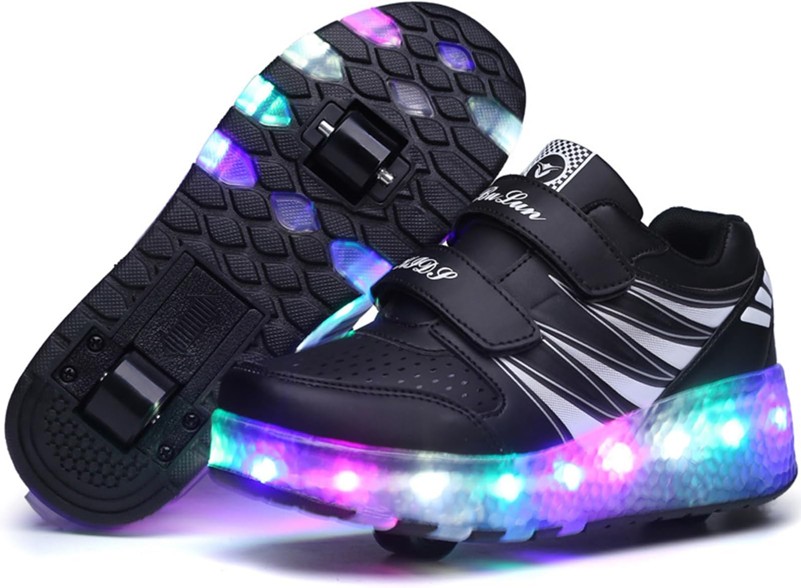 VUCATIN Roller Skates Shoes for Kids Girls, Boys Skates Shoes with Wheels LED Light Kids Inline Roller Skates Shoes Kids Sneakers Gifts