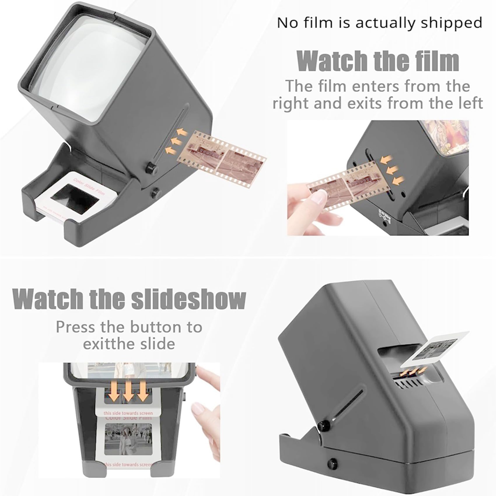 Film Slide Viewer Folien-Diascanner Filmlupe Filmnegative