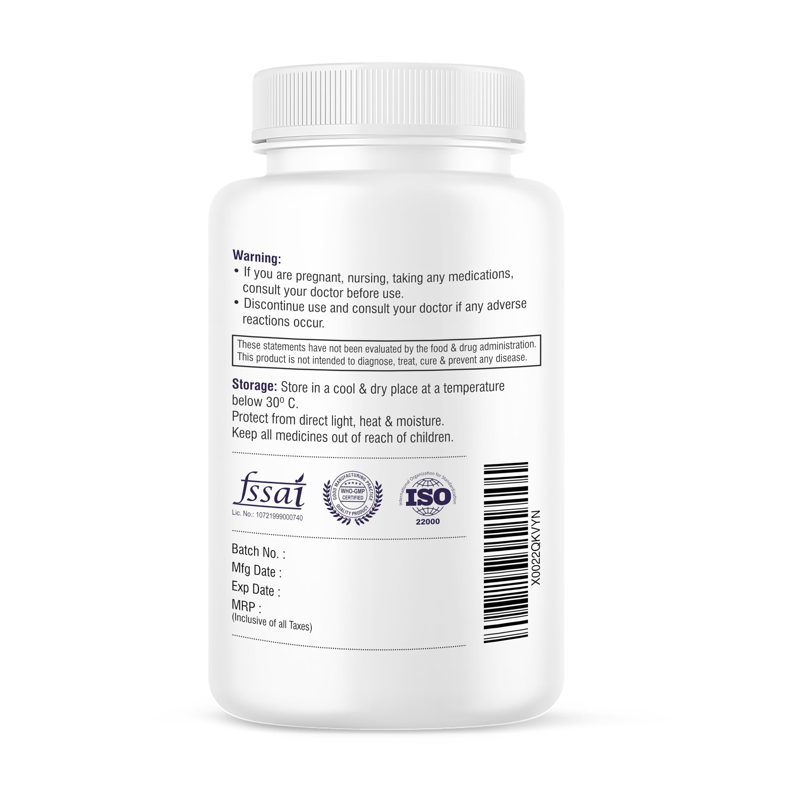 Biotrex Nutraceuticals L-Taurine 500mg Supplement, Energy, Heart, Brain & Eye Health Support, Cardiovascular system, 120 Vegetarian Capsules 1