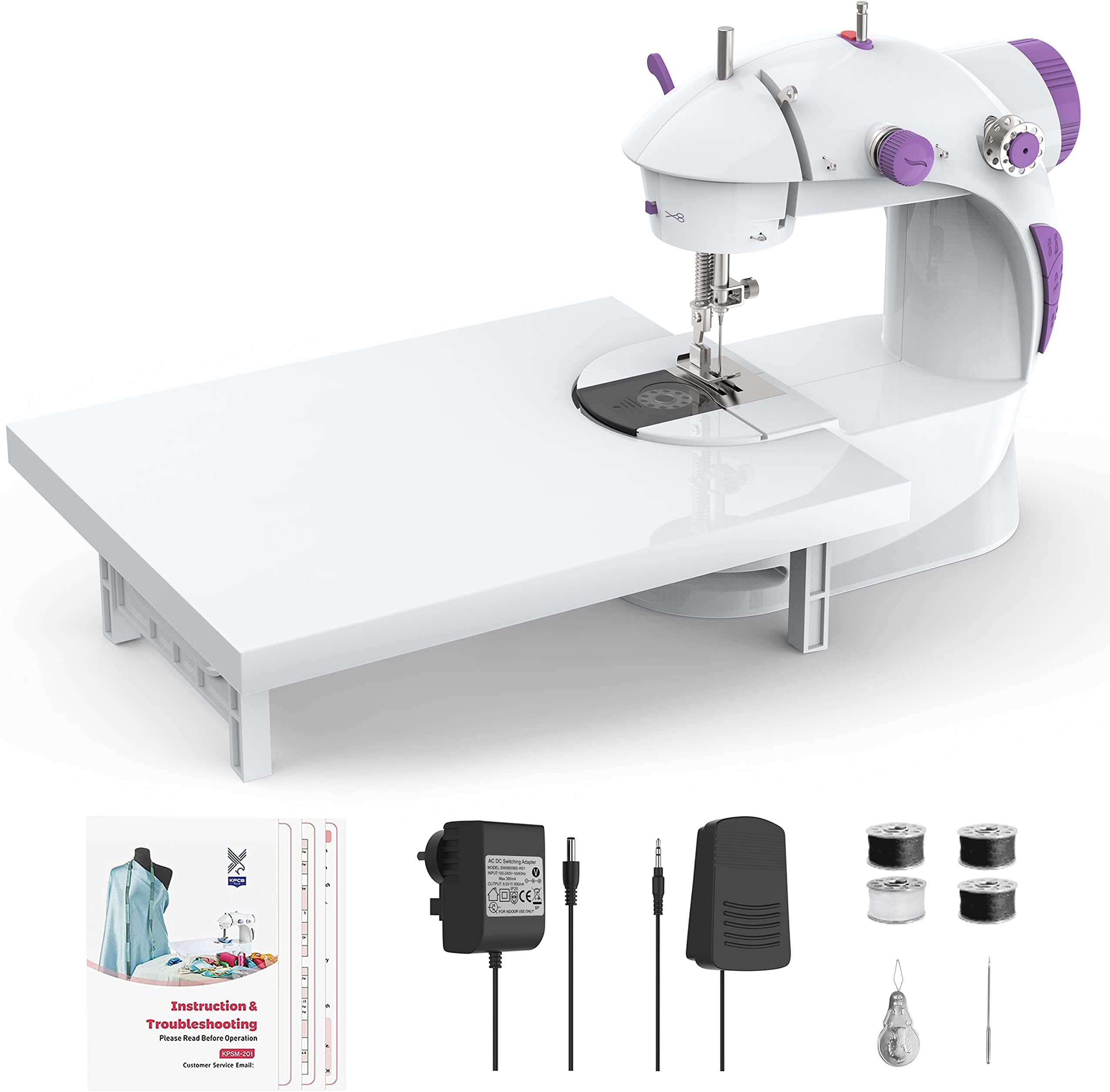 Varmax Sewing Machine with Extension Table Electric Sewing Machine for Beginners