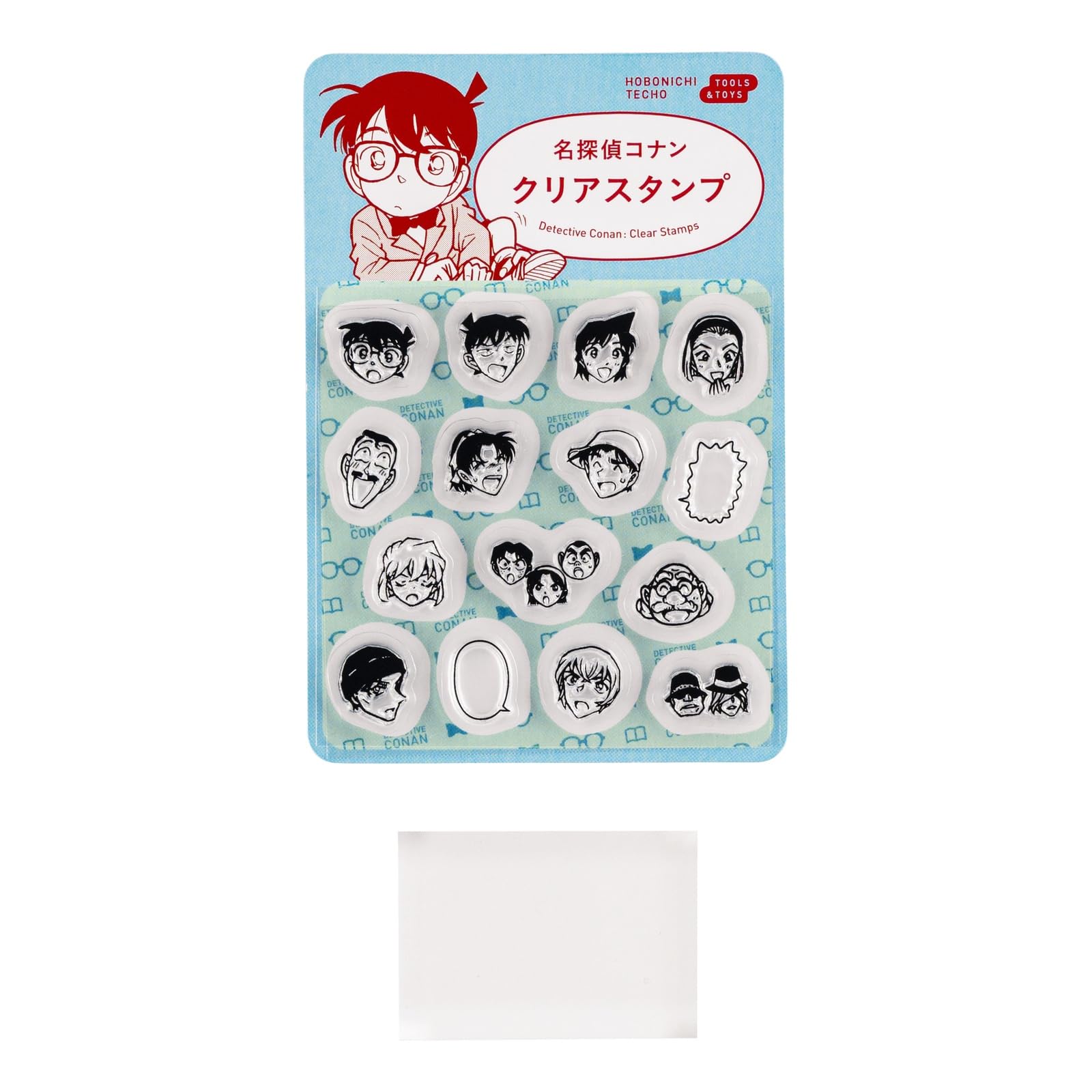 Hobonichi Techo Detective Conan Clear Stamp Set 15 Patterns Planner Japan