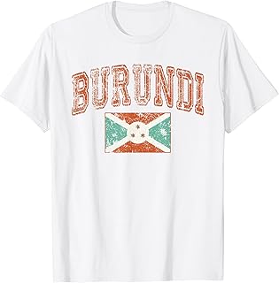 Vintage Retro Faded Burundi Flag Burundian Pride T-Shirt