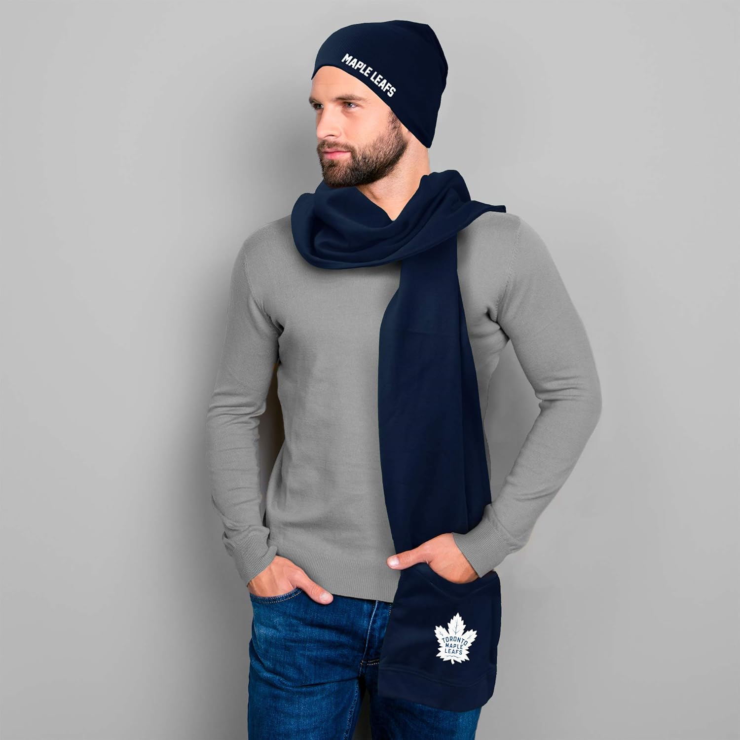 Littlearth NHL unisex-adult Jimmy Bean 4-in-1 Scarf