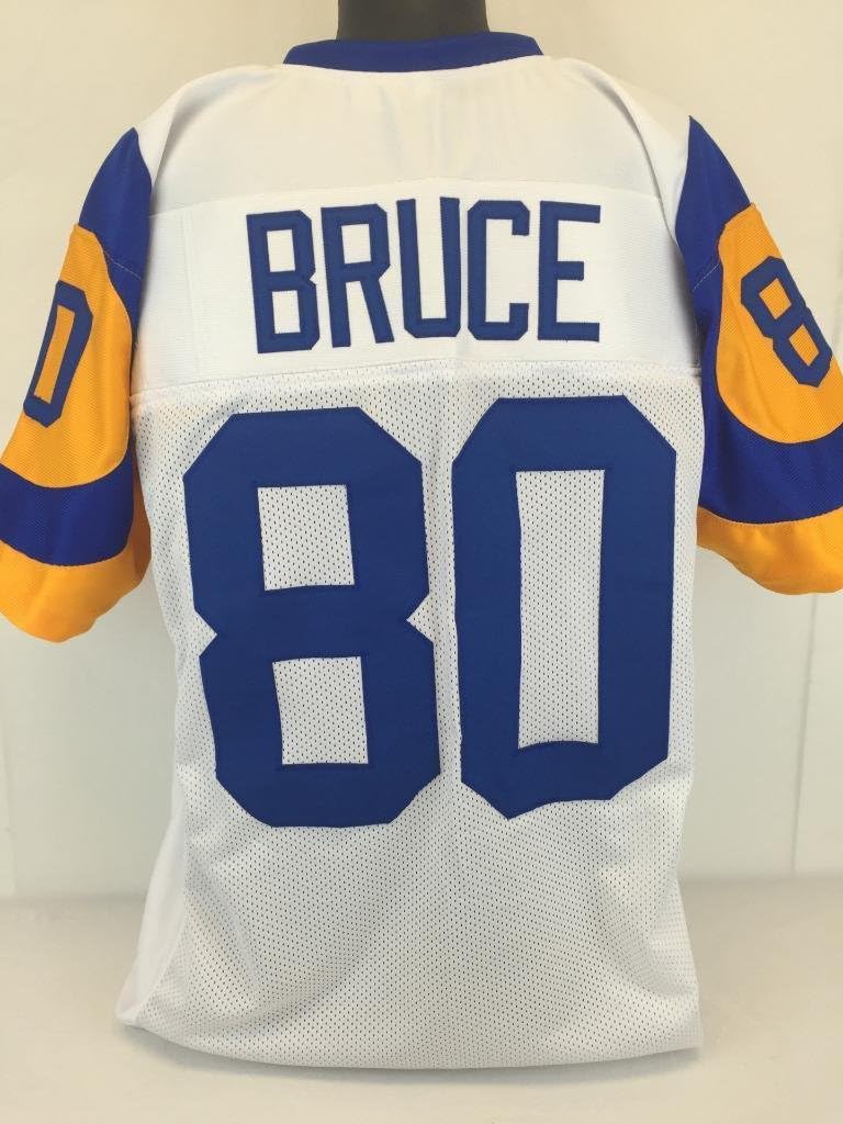 Isaac Bruce unsigned custom sewn jersey t-t Men's size adult 2x-large