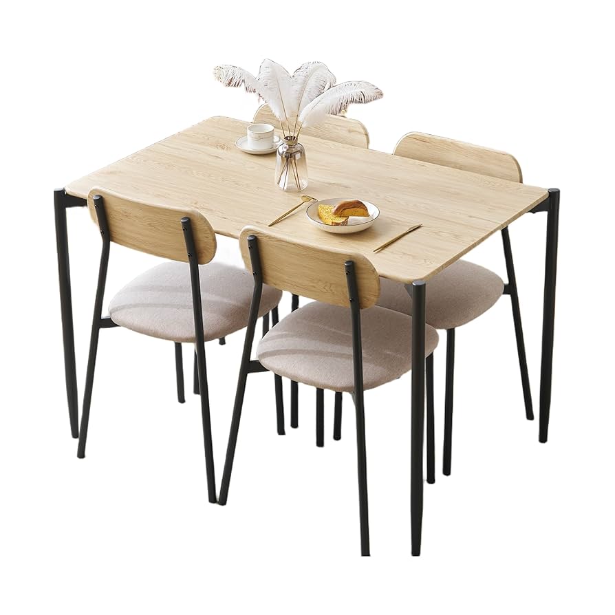 ダイニングテーブルセット4人用4点セットダイニングセットスチール食卓