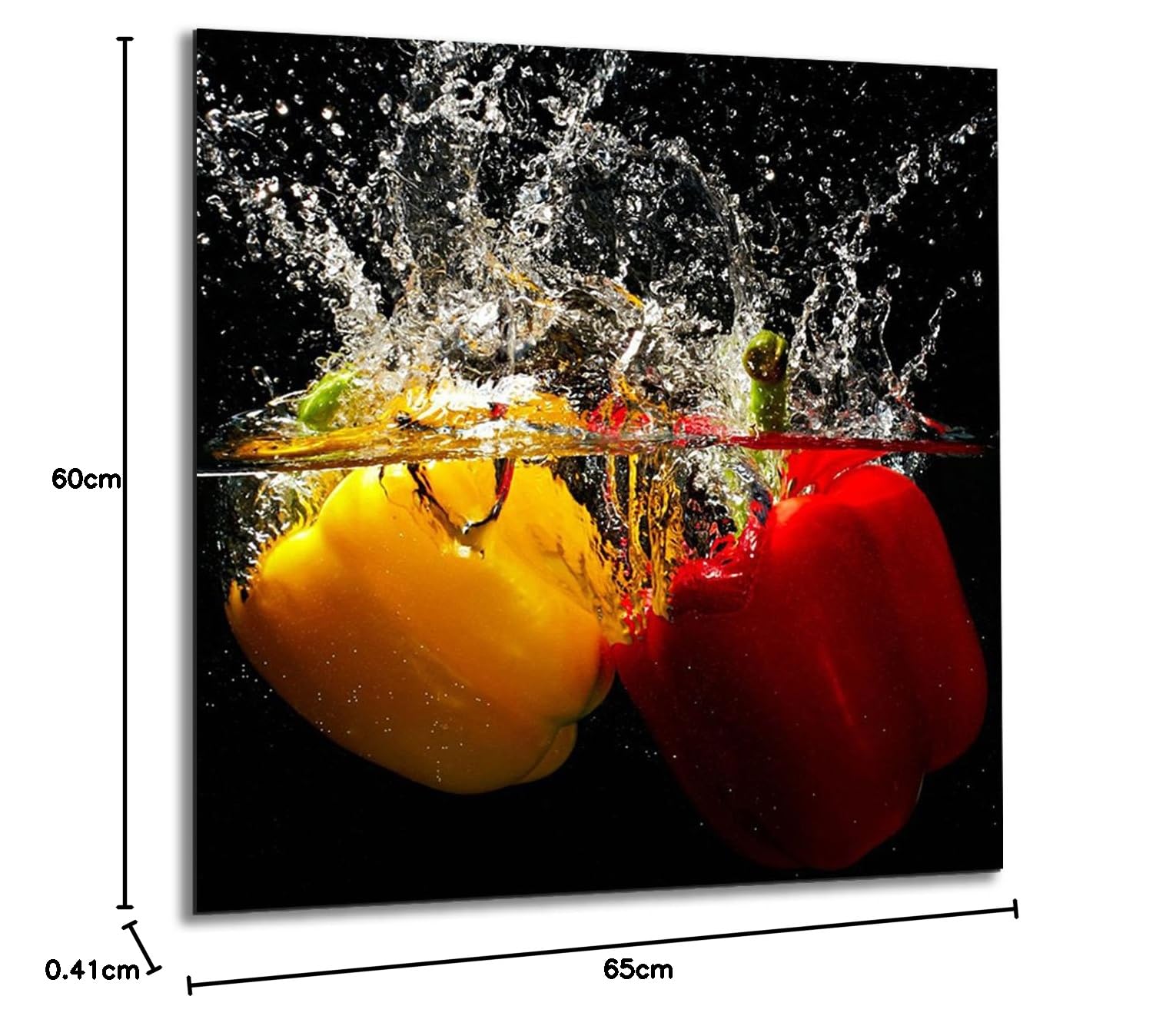 Dosseret en verre trempé design cooker wall