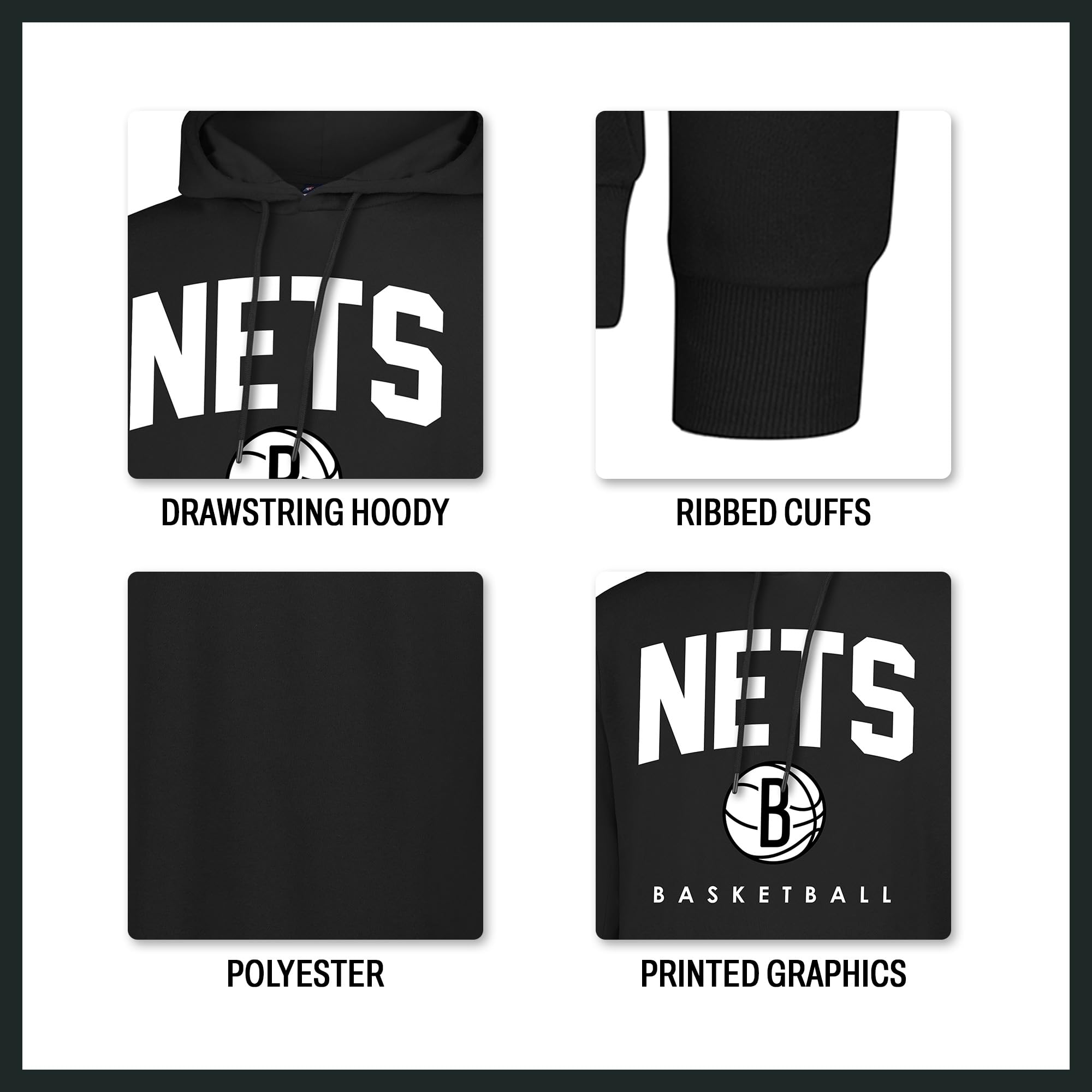 Ultra Game Men's Standard NBA Super Soft Teamster Hoodie Sweatshirt, Team Color