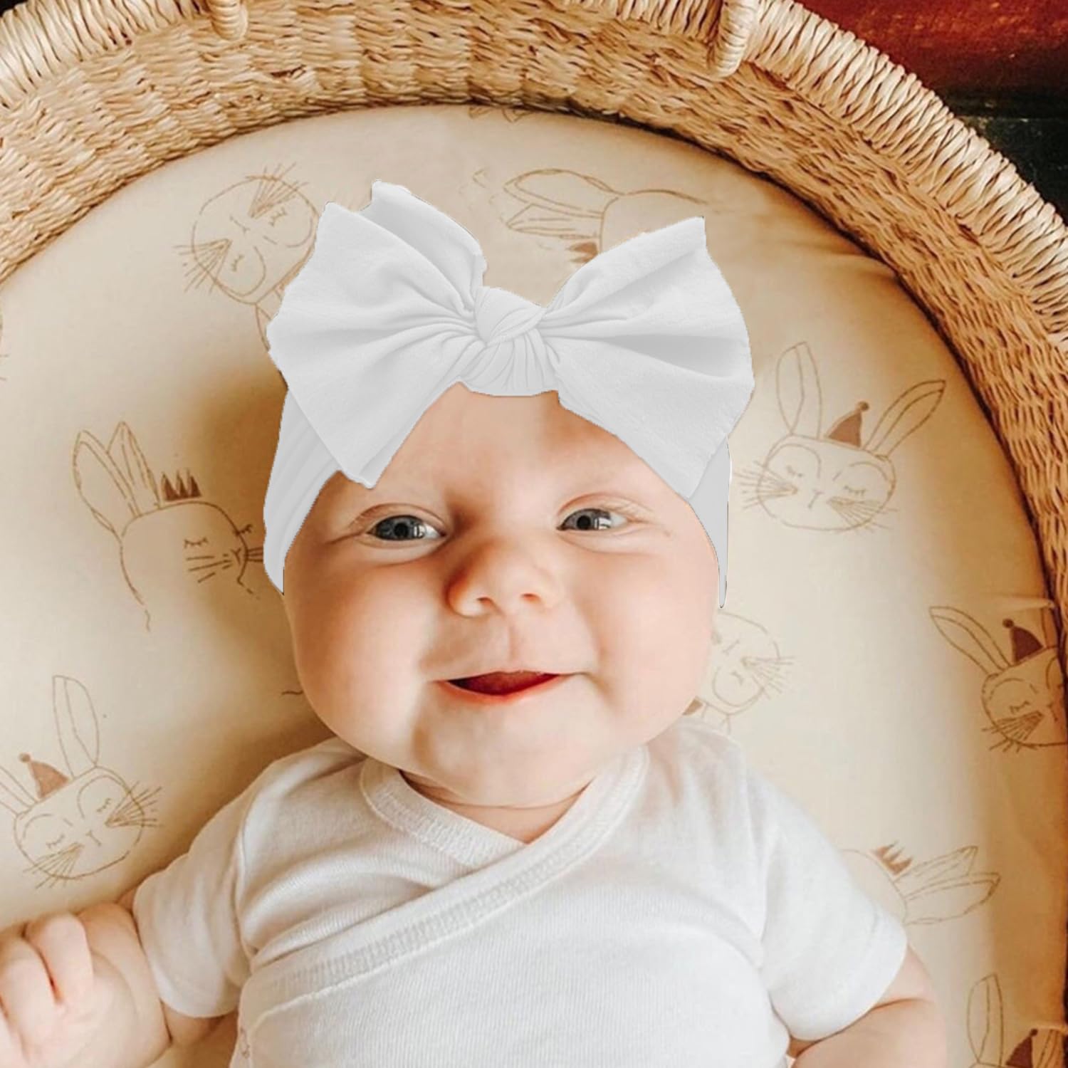 Hocaies Vendas del bebé Hairband de los bebés recién Nacidos Diademas de bebé anchas con lazo Diadema Elástica Niñas Banda Para Cabeza Bebe Accesorio Bebe Niñas Recien Nacida