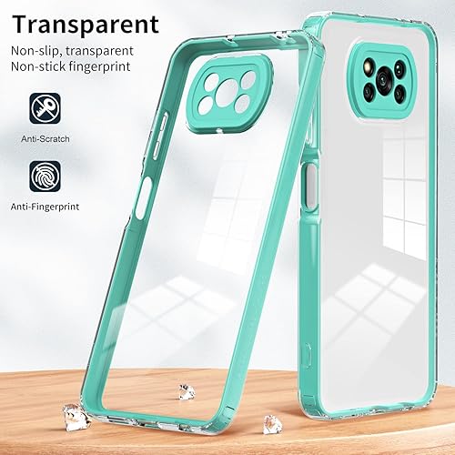 Miniatura 4 de Funda transparente para teléfono compatible con Xiaomi Poco X3 ProPoco X3 NFC, funda de cuerpo completo transparente, funda protectora delgada