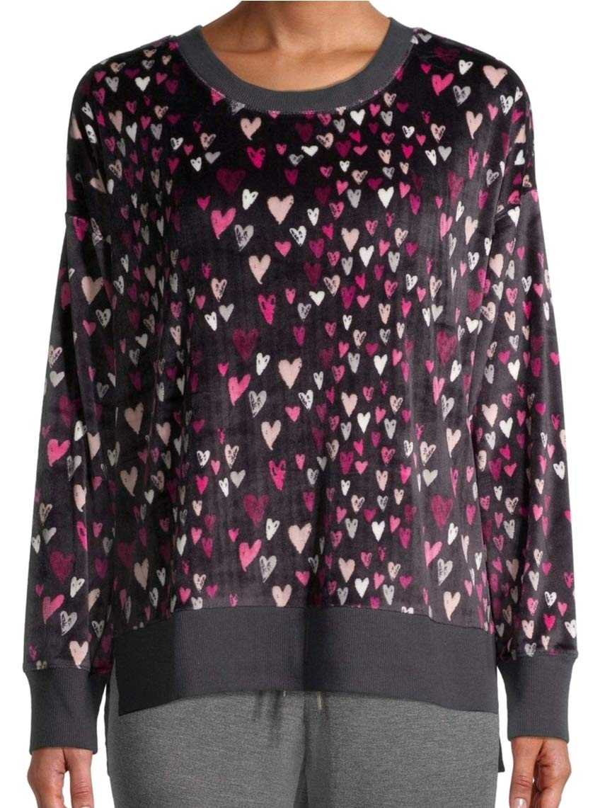 secret treasures Hearts Greystone Velour Sleep Top-picture-50