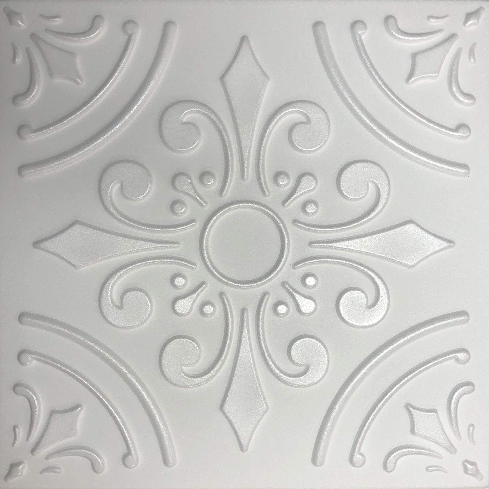 MALTA White Glue-Up Ceiling Tiles – Modern 20x20 Styrofoam Panels For DIY Home Upgrade