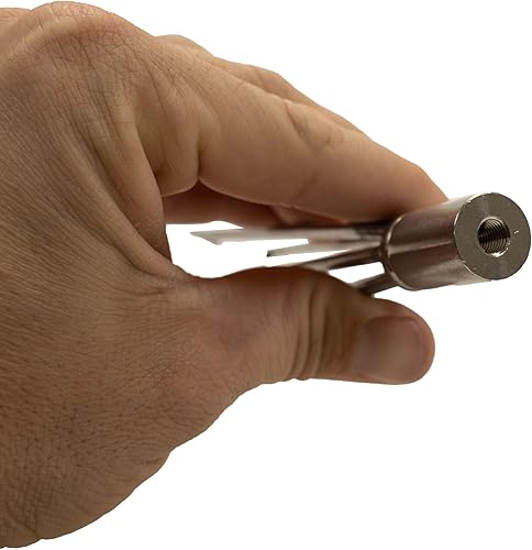 Miniatura 4 de Scuba Choice Spearfishing - Punta de lanza de pez león de 5 puntas con púas, cabeza de repuesto de acero inoxidable, duradera de 6 pulgadas de