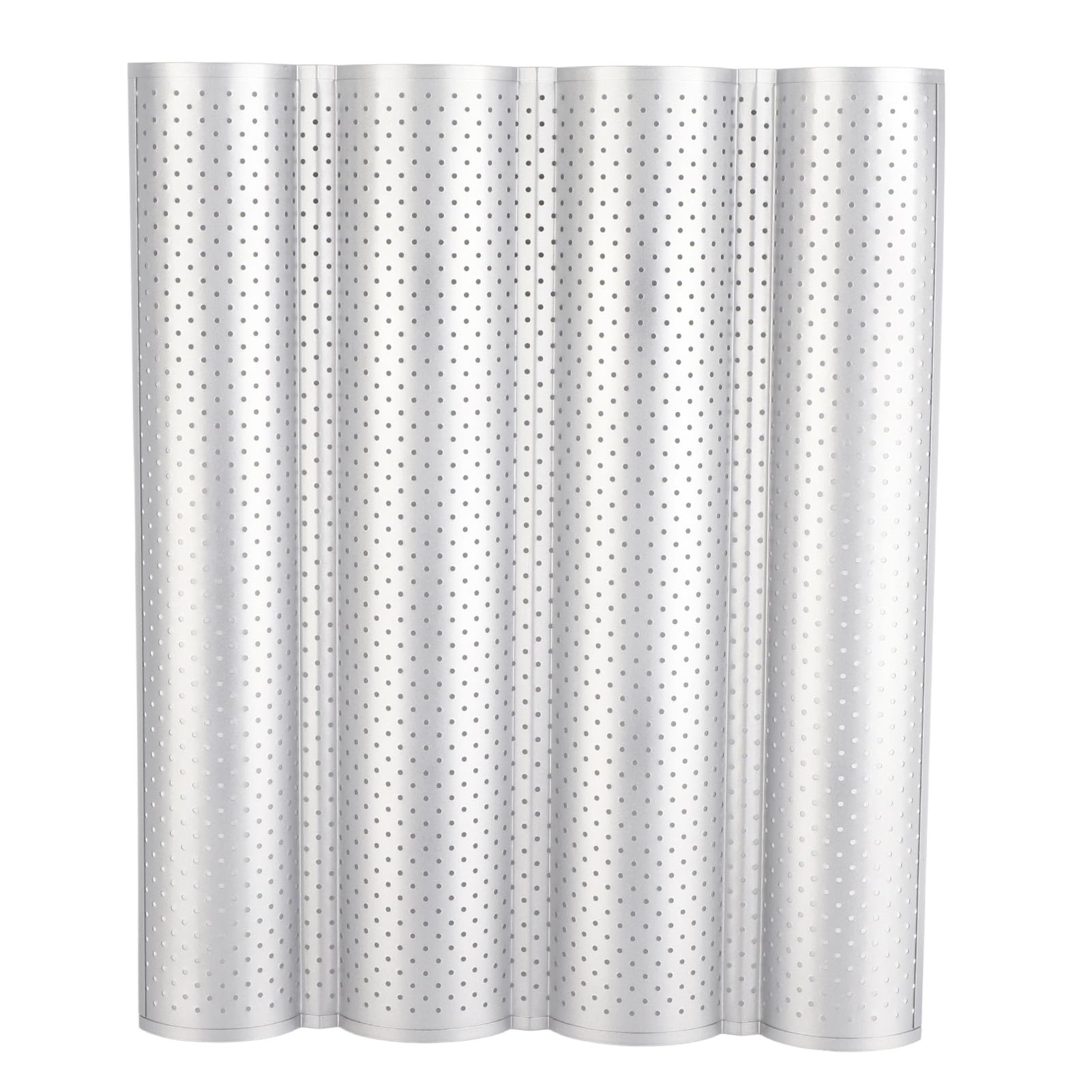 EVGATSAUTO French Bread Pan Baking with MultiGrooves High Efficiency for Golden Crust Family Desserts Stainless Steel (Four slots)