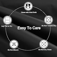 Vista 8 de PureFit Fundas para muebles de patio, funda impermeable para muebles de mesa de exterior rectangular, cubierta de sofá seccional de patio