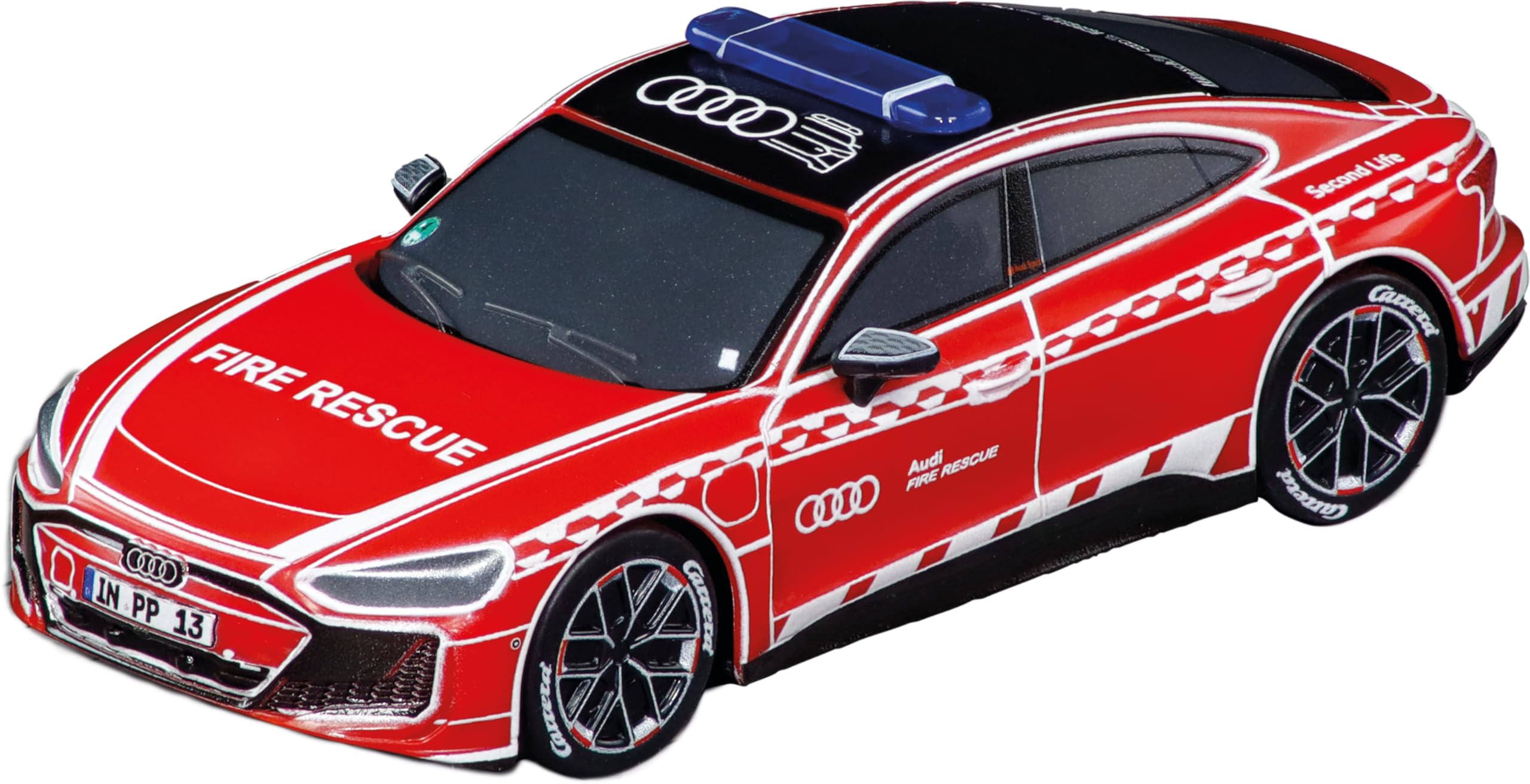 Carrera GO!!! 20064309 Audi e-tron GT - Feuerwehr I 1:43 Scale Slot Car I With Original License I Suitable For Ages 6 Years+