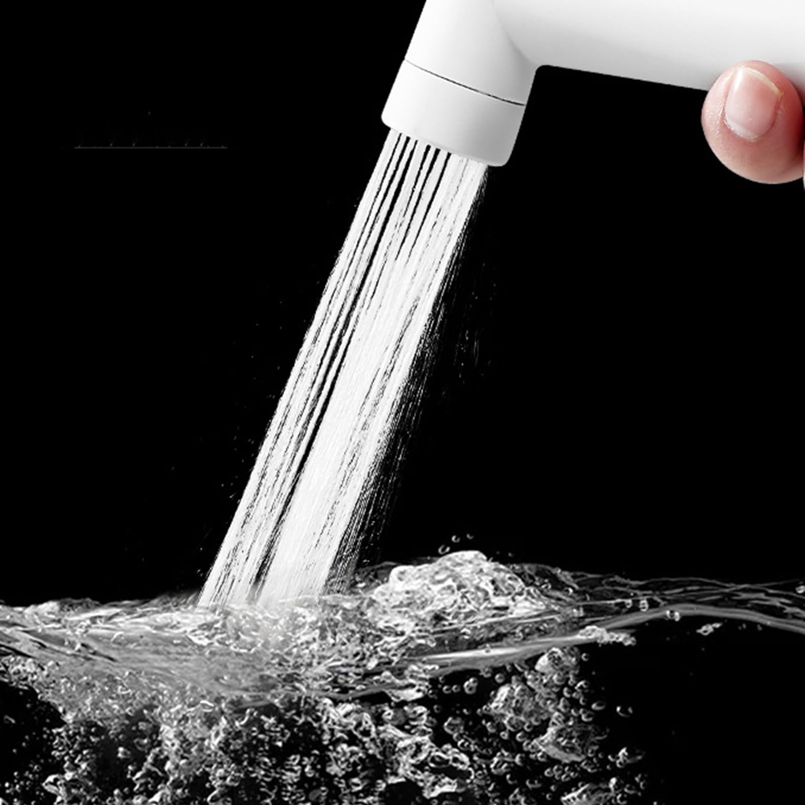 Rociador de bidé portátil para Inodoro, rociador de bidé Blanco, Kit de rociador de bidé de Montaje en Pared, Salida de Agua a presión Totalmente de Cobre.