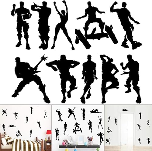 Calcomanías de pared de juegos, calcomanías de pared de vinilo creativo, póster de arte de pared para niños, dormitorio, sala de juegos, barra de