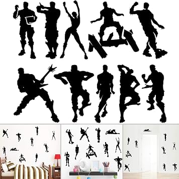Creative Vinyl Gaming Stickers, Kids Bedroom & Playroom Decals, Gamer Wall Art for Boys