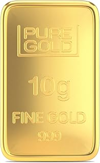 Joyalukkas Assayer Certified 10 grams, 24k (999) Yellow Gold Precious Gold Bar