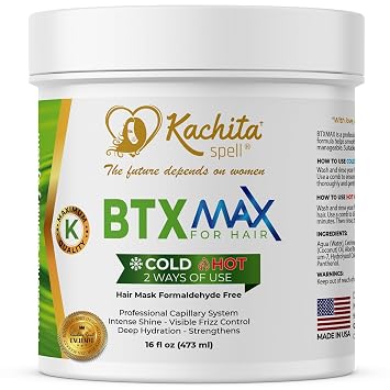 Kachita Spell Capillary Rejuvenating Hair Treatment System MAX Formaldehyde-Free Keratin Treatment Mask with Moroccan Argan Oil, Helps Provide Deep Hydration, Smoothness & Volume Control