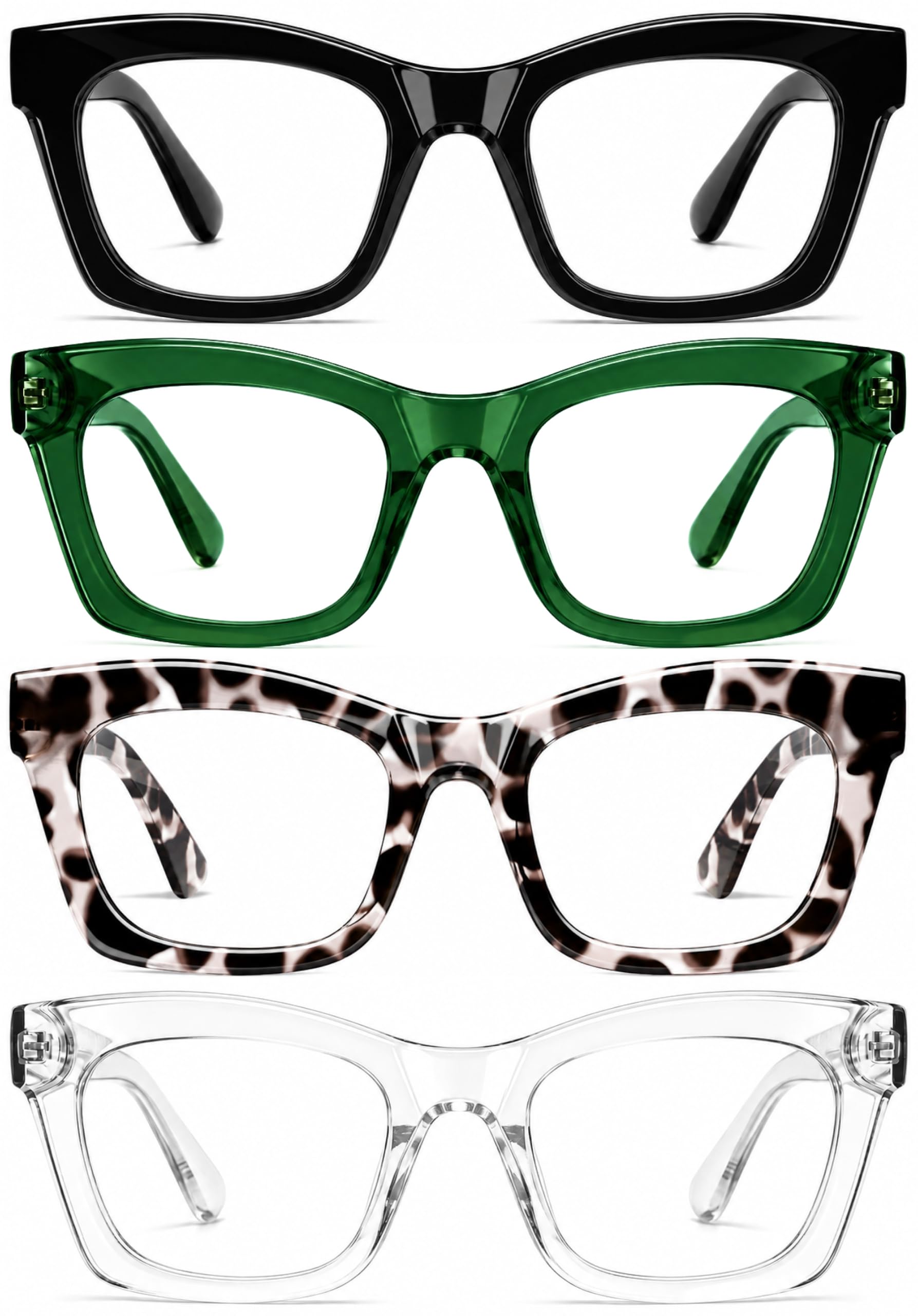 Photo 1 of CCVOO Reading Glasses - Blue Light Filtering, Spring Hinges