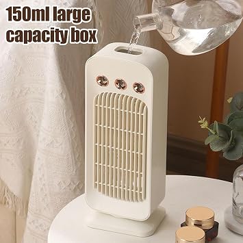 Desktop Cooling Fan Air Cooler Shaking Head 3-Speed | Portable Desktop Circulation Fan for Workplace, Dormitory, Bedroom, Outdoor, Bathroom, Living Room, Gym, Car, School, Travel