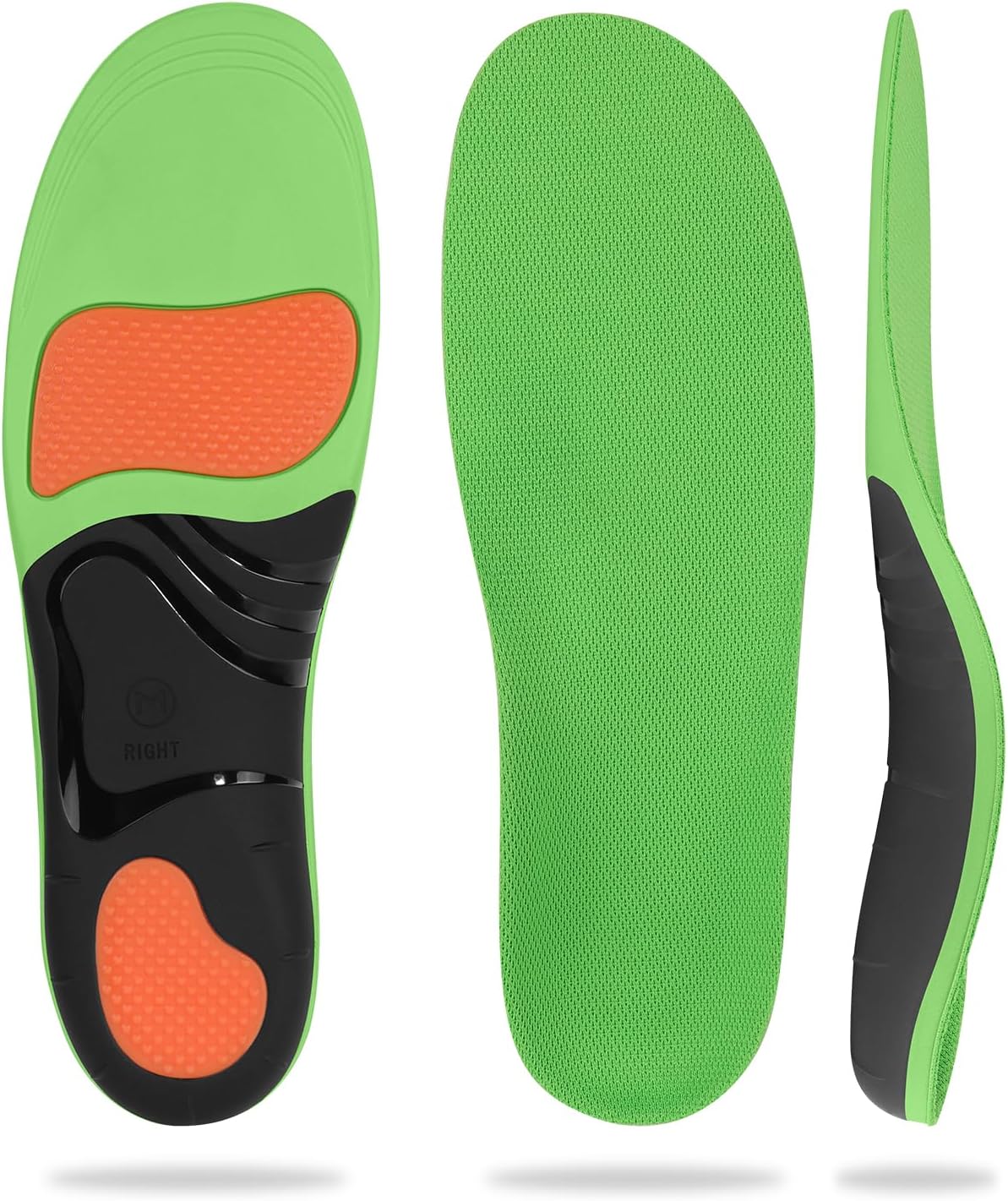 Plantar Fasciitis Relief Shoe Insoles, Arch Support Insoles, Running Athletic Gel Shoe Inserts Orthotic for Flat Feet Women Men Work Boots Shoes (XL | Men 12.5-14/WOMEN 13.5-15)