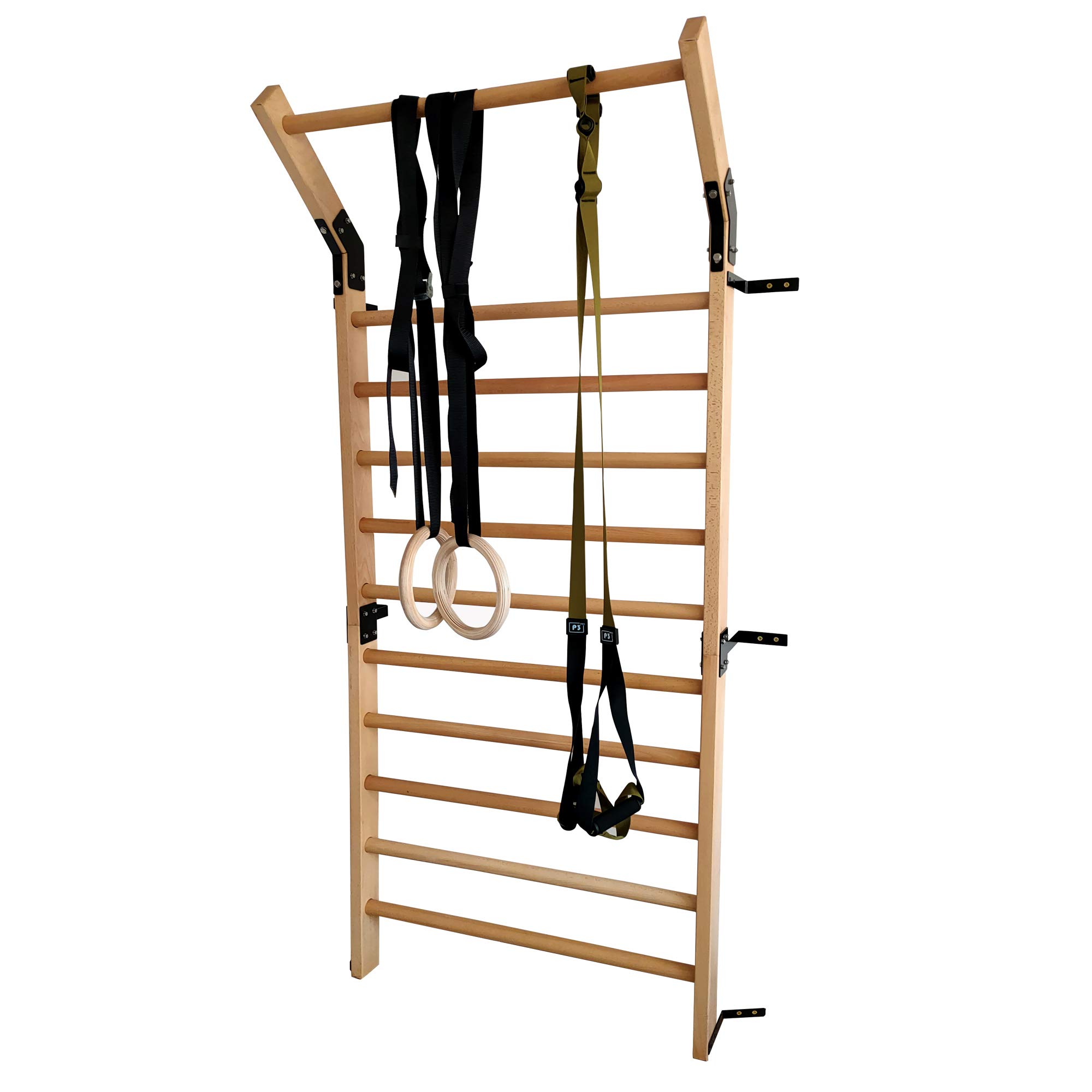 Buy FC FUNCHEER Solid Beech Wood Stall Bar,Swedish Ladder bar with