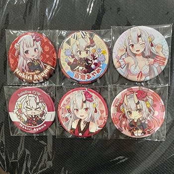百鬼あやめ バレンタイングッズ 缶バッジ 24個 百鬼あやめ バレンタイングッズ 缶バッジ 24個 ホロライブ