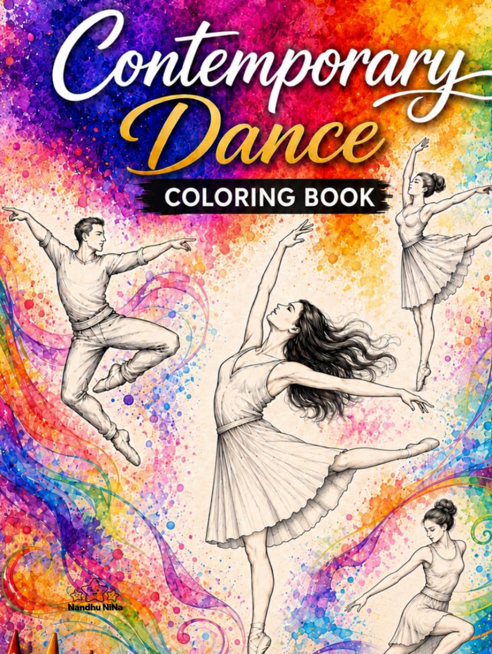 Contemporary Dance Coloring Book: A Journey of Movement, Emotion, and Modern Dance (Dance Coloring Book For Teens and Adults)