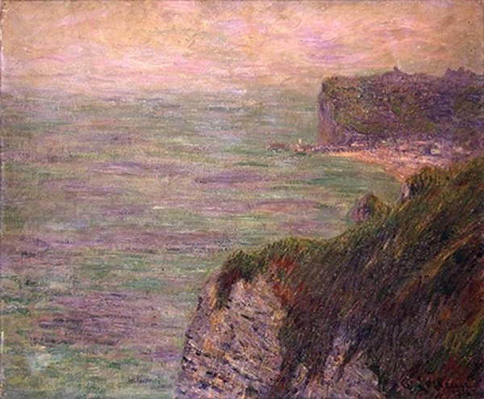 ARTXLXXBN Famous Prints Artwork Pictures Poster Painting Art Shadows on the Sea by Gustave Loiseau Artwork Landscape Pictures for Home Decor 60x90cm
