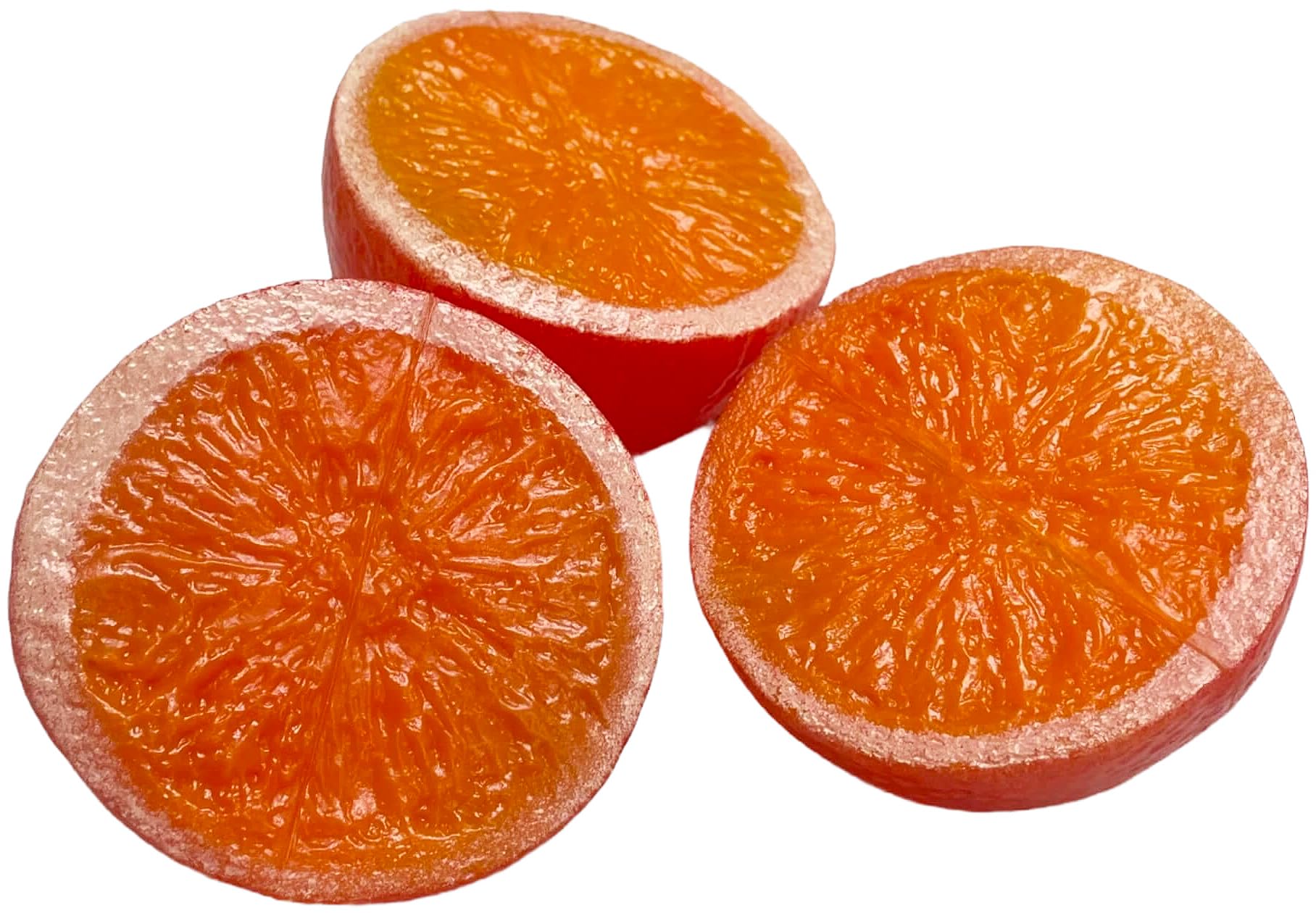 Props4shows Orange Plastic Halves - Pack Of 3