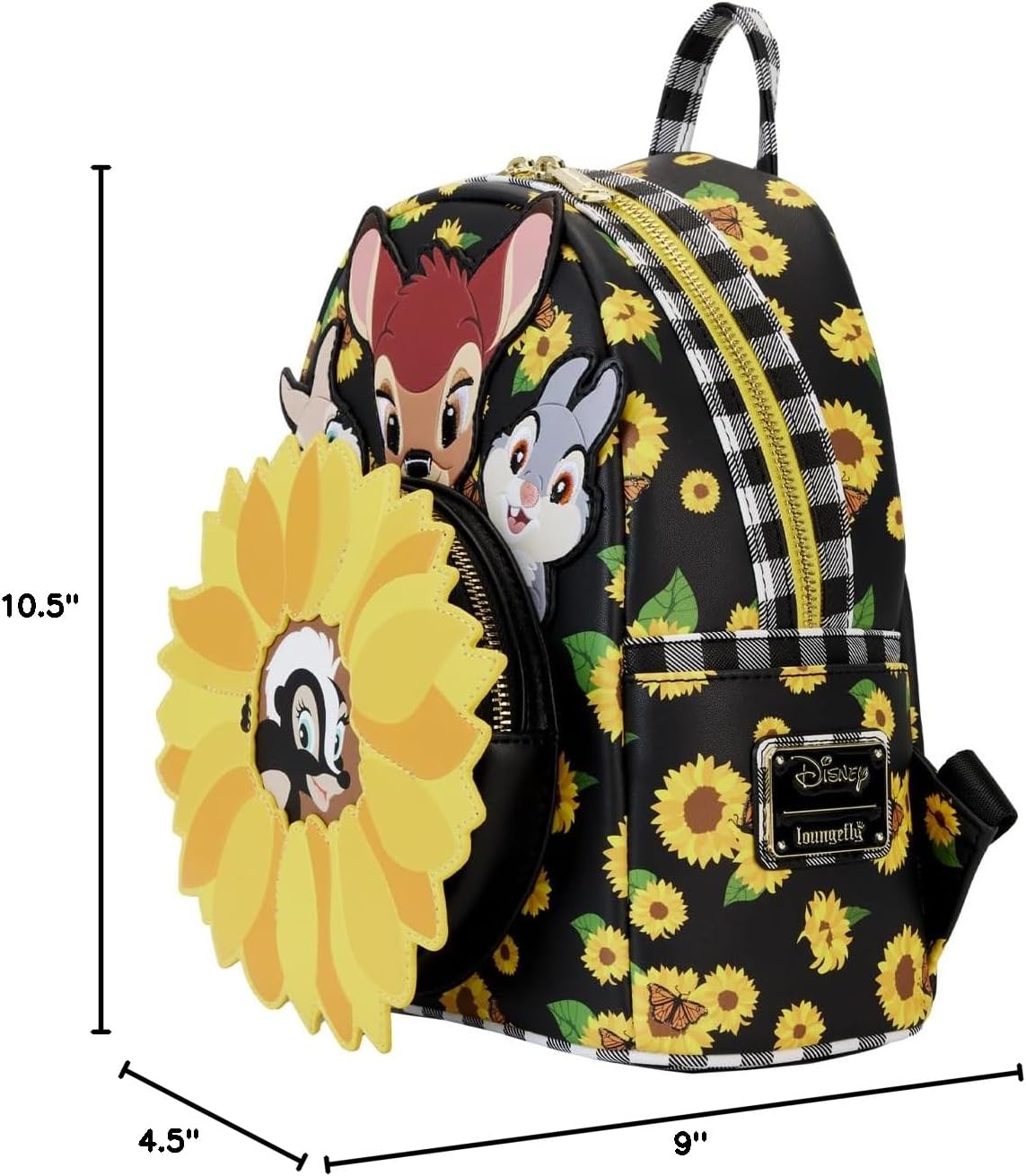 Loungefly Disney Bambi Sunflower Friends Mini Backpack Bags and Accessories Standard - Image 6
