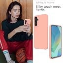 YATWIN Silicone Back Case for Samsung Galaxy A16, Soft-Touch Phone Back Cover for Samsung Galaxy A16 - Pink gallery image