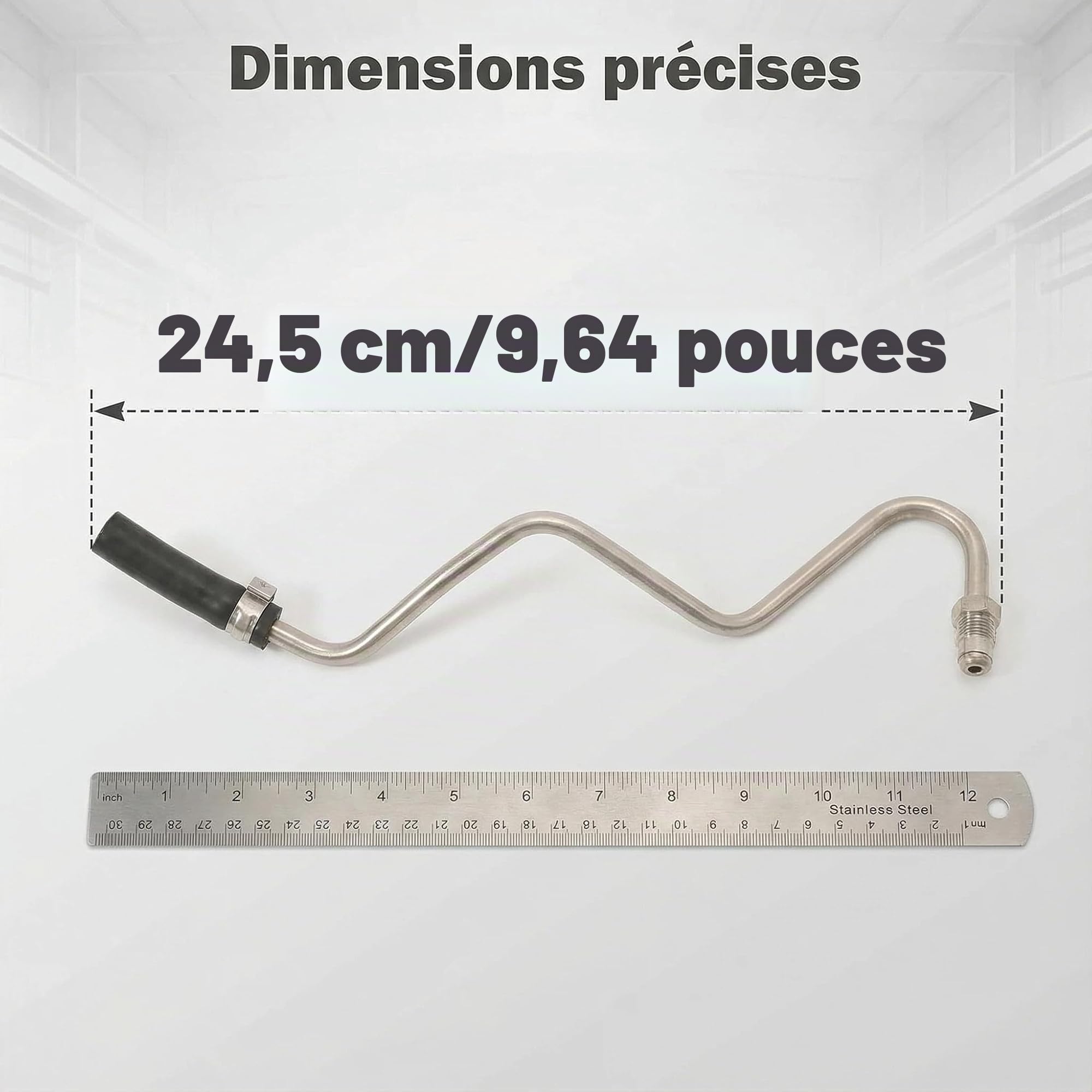 Compatible avec RENAULT Captur I Clio IV Duster Tuyau de Sonde d'Échappement - 1.5 dCi - Remplace 223211870R 223216385R 6071420104 6071420004
