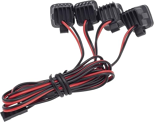 Miniatura 4 de DKKY - Luces LED para automóvil a control remoto, escala 110, accesorios para Axial SCX10 90046 Traxxas TRX4 TRX6 Wraith RR10 MST Redcat Gen8 (4
