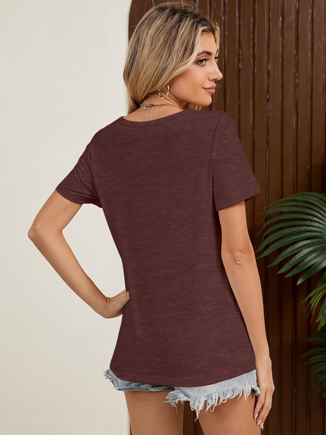 Basic Tops for Women Short Sleeve Crewneck Shirts Loose Fit Tshirts Summer Casual Fashion Soft Tees S-XXL - Image 5