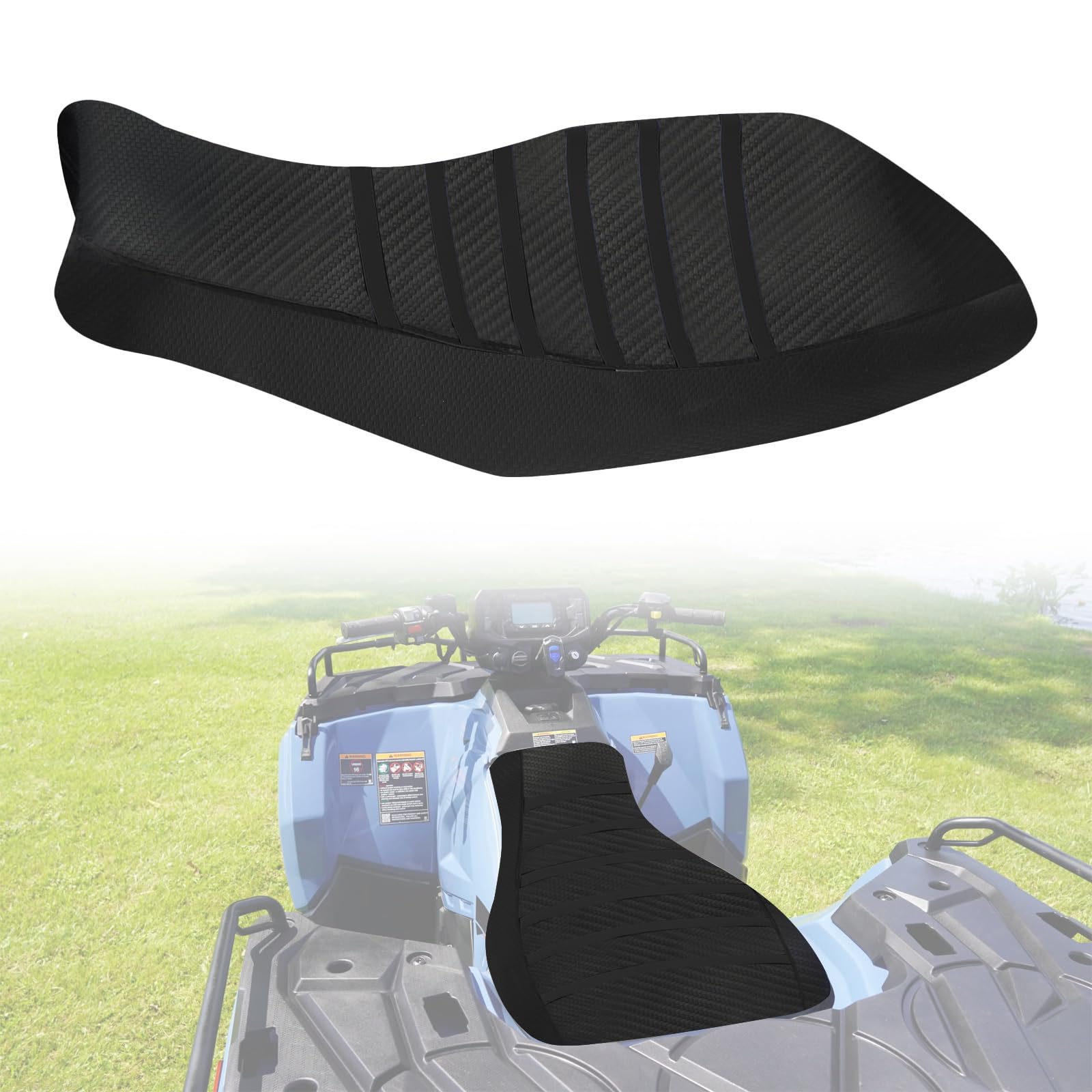Housse De Siège De Moto pour Sportsman, Protection De Selle De ATV étanche pour Polaris Sportsman 450 570 2014-2020 ATV Quad Noir