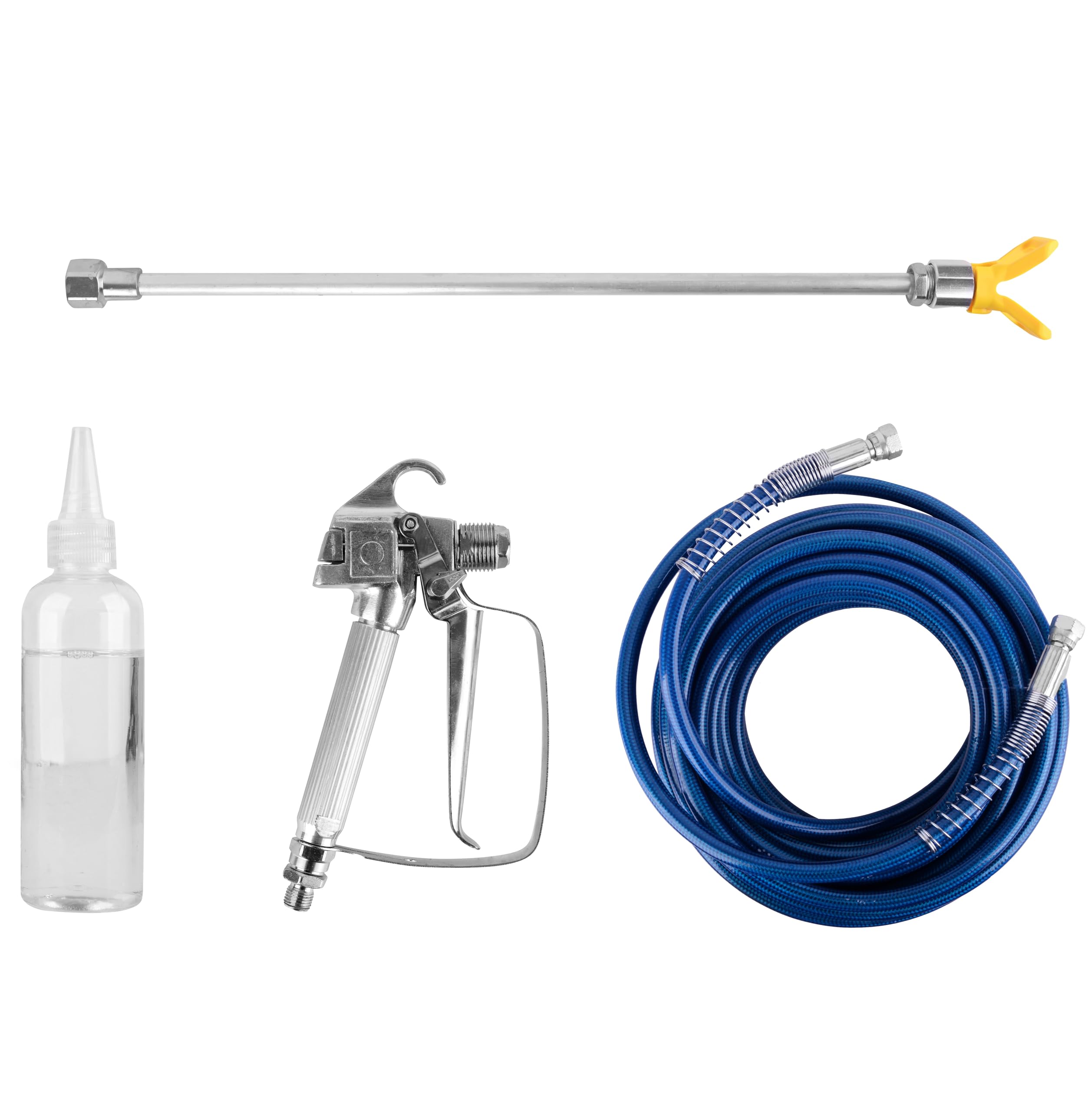 STAKO ST-595PRO Airless Farbspritzgerät 2800 W – 220 bar, 3 L/min – Hydrodynamisches Farbsprühsystem für 30.000 m²/J – Spritzpistole + 15 m Schlauch + Verlängerung – Für Innen & Außen, Wasser-/Lösemit