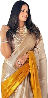 yashika Women Chanderi Silk Solid Saree With Unstitched Blouse Piece |saree for Women | New Sari | Latest Saree-picture-34