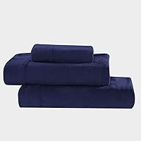 Vista 3 de Softan - Juego de sábanas de forro polar de microfibra supersuave, 3 piezas, de cuidado fácil, transpirable con para colchón alto de 15 pulgadas