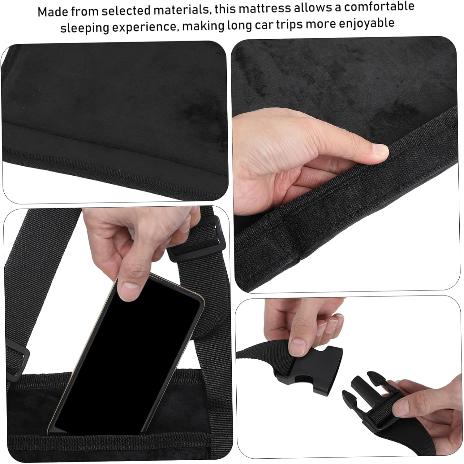 Cabilock Back Seat Mattress for Car SUV Truck Extended Board Mattress Leg Support Air Bed Non-Slip Bottom for Travel