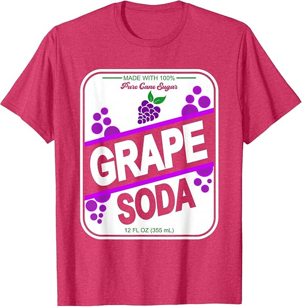 Retro Style Grape SODA Costume Halloween Matching T-Shirt