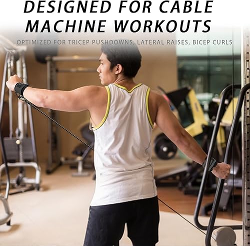 Miniatura 7 de Correas acolchadas de neopreno ajustables para máquinas de cable Equipo de entrenamiento de fuerza