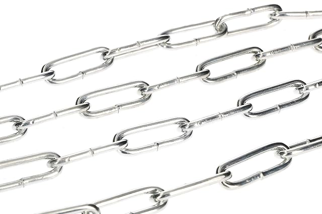 Foto 6 de 7 de KOTARBAU® Cadena para Perros 4 mm 3 m con Resorte Amortiguador Fuerte Protección de Cierre para Perros…