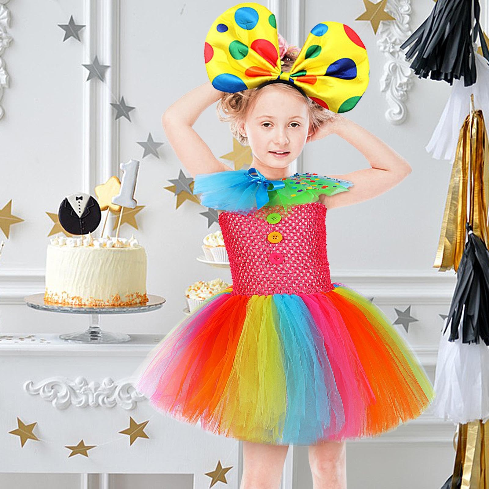 Vestito Di Carnevale Bambina Anni ABITO PRINCIPESSA ARCOBALENO