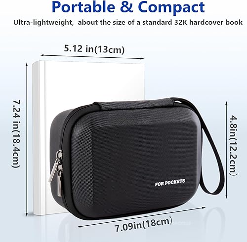 Miniatura 5 de JISONCASE Osmo Pocket 3 - Funda protectora portátil, funda impermeable de viaje para DJI Osmo Pocket 3 Creator Combo Accesorios para cámara (negro)